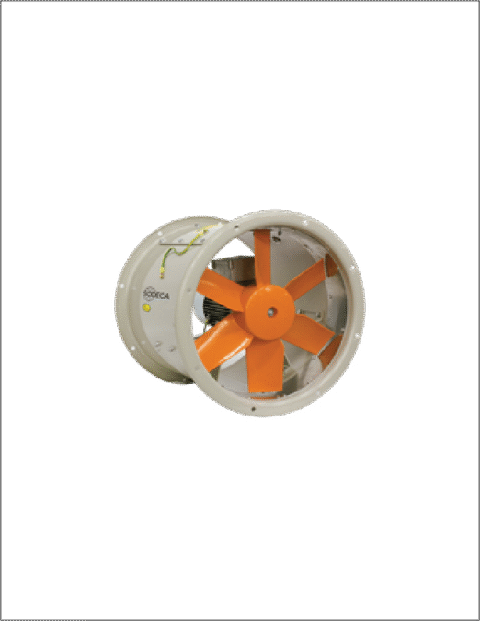 Extremely Robust Tubular Axial Fans | HCT/ATEX